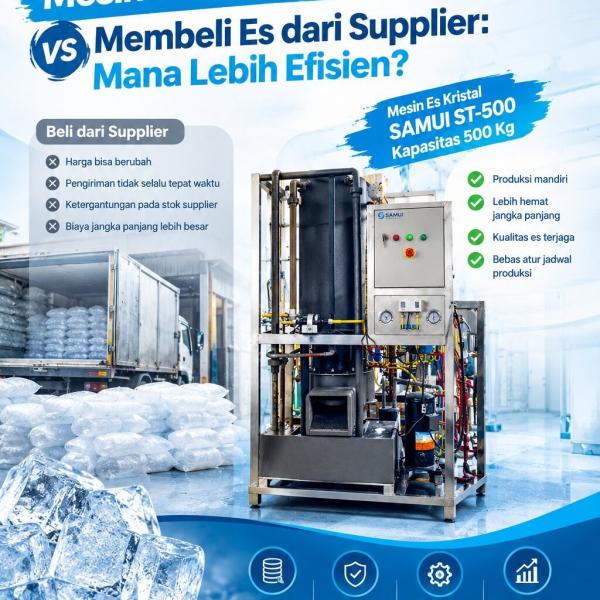 Cara Menyimpan Hasil Produksi Mesin Es Kristal 1 Ton agar Tetap Terjaga